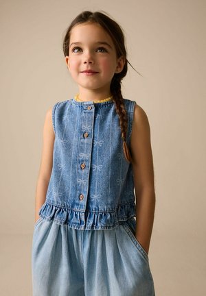Next, REGULAR FIT - BOW SLEEVELESS - Weste - denim blue
