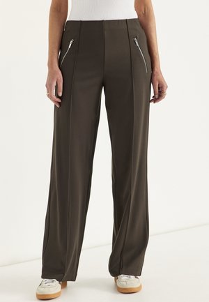 Cellbes of Sweden, WIDE TROUSERS IN PUNTO DI ROMA JERSEY - Tracksuit bottoms - brown