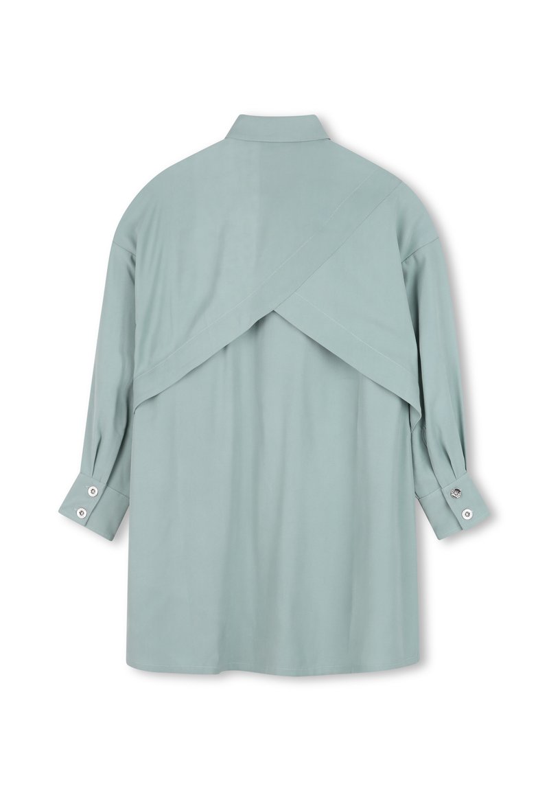 DKNY MANCHES LONGUES - Shirt dress - blue surf/green - Zalando