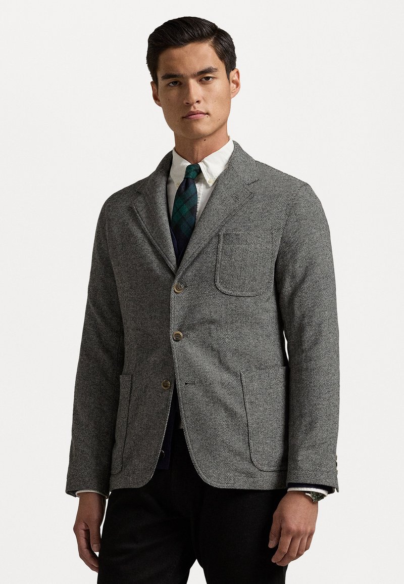 Polo Ralph Lauren MODERN HERRINGBONE SPORT COAT - Blézerkabát - black/cream