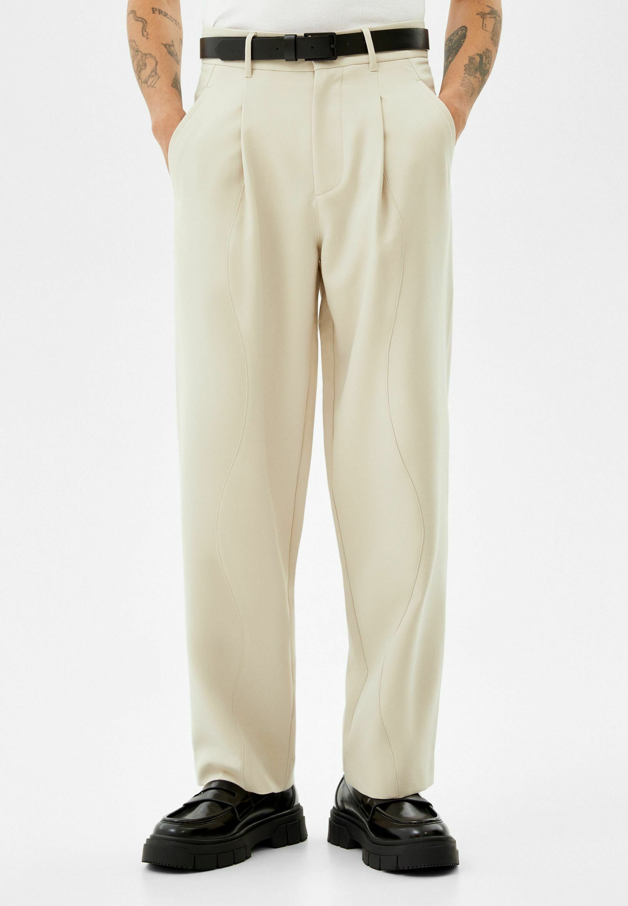 Bershka Pantaloni - sand/sabbia - Zalando.it