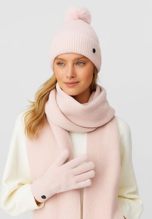 RESPECT 3 PIECES WINTER SET - Šál - pink