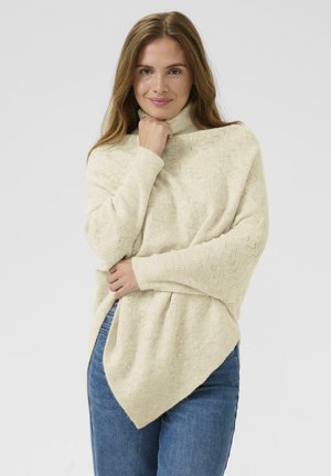 KAJENNIE ROLLNECK - Neule - eggnog melange