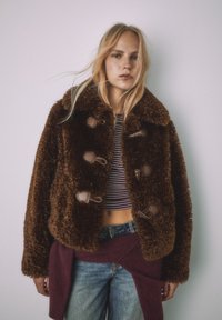 Stradivarius Winterjacke - dark brown