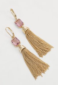 Lauren Ralph Lauren TASSLE DROP - Kõrvarõngad - gold-coloured/pink