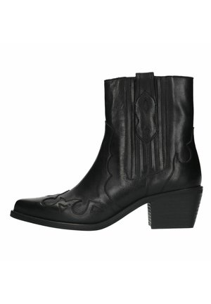 Manfield Cowboy-/Bikerlaarsjes - schwarz