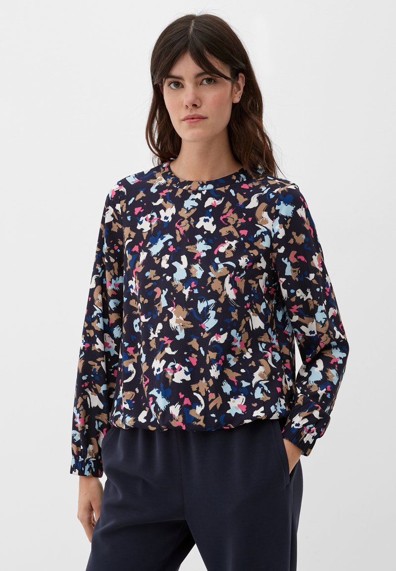 s.Oliver IN ABSTRAKTEM MUSTER - Blouse - navy