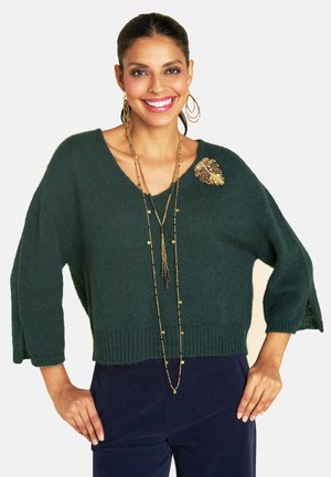Strickpullover - vert