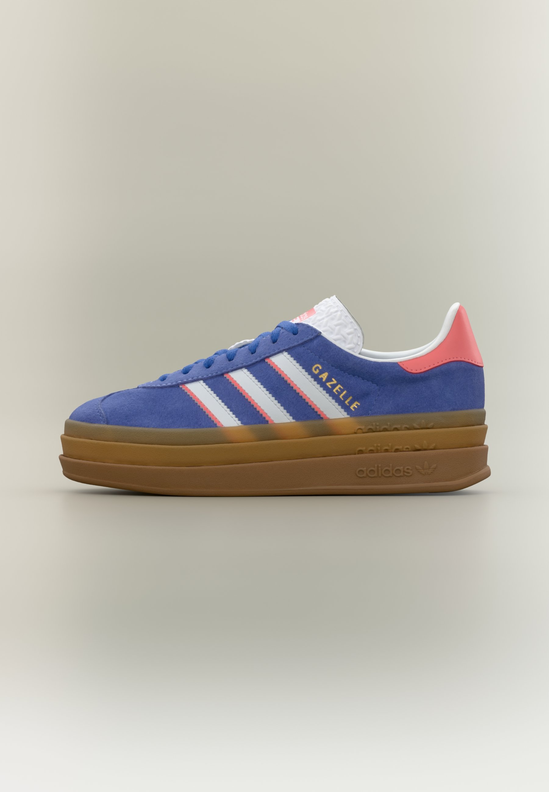 adidas Originals GAZELLE BOLD UNISEX - Baskets basses - real lilac/footwear  white/gold-coloured metallic/lilas - ZALANDO