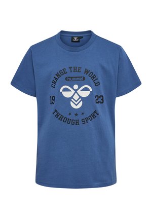 KALLE  - T-shirt imprimé - ensign blue