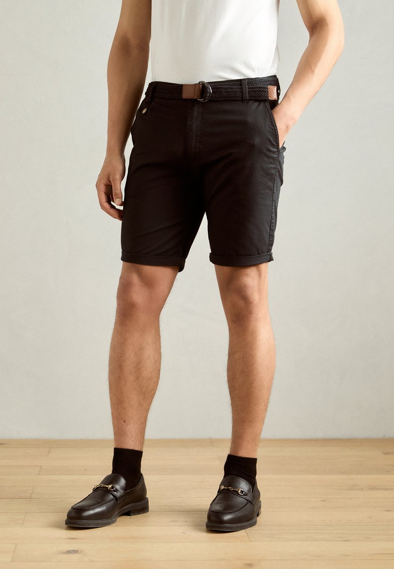 INDICODE JEANS - CONER - Shortsit - black, Suurenna