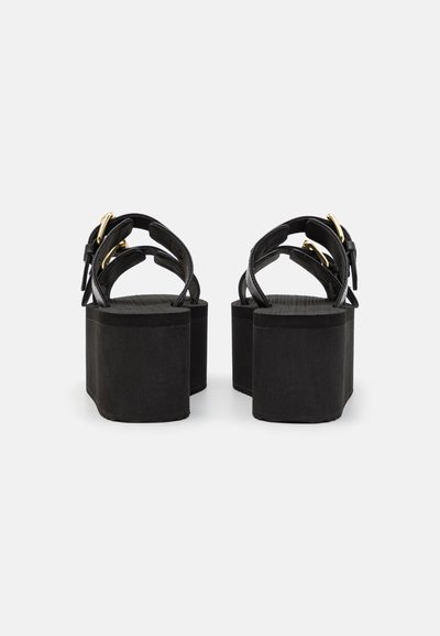 MOSCHINO WEDGE - Sandaler - nero
