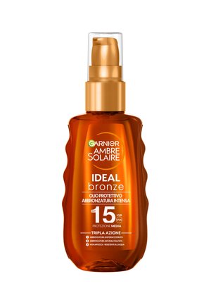 AMBRE SOLAIRE IDEAL BRONZE OLIO ABBRONZANTE SPF15 - Autoabbronzante - spf