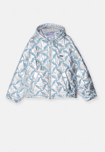 BLUEMARBLE HOODED EMBROIDERED - Casaco de inverno - reflective silver
