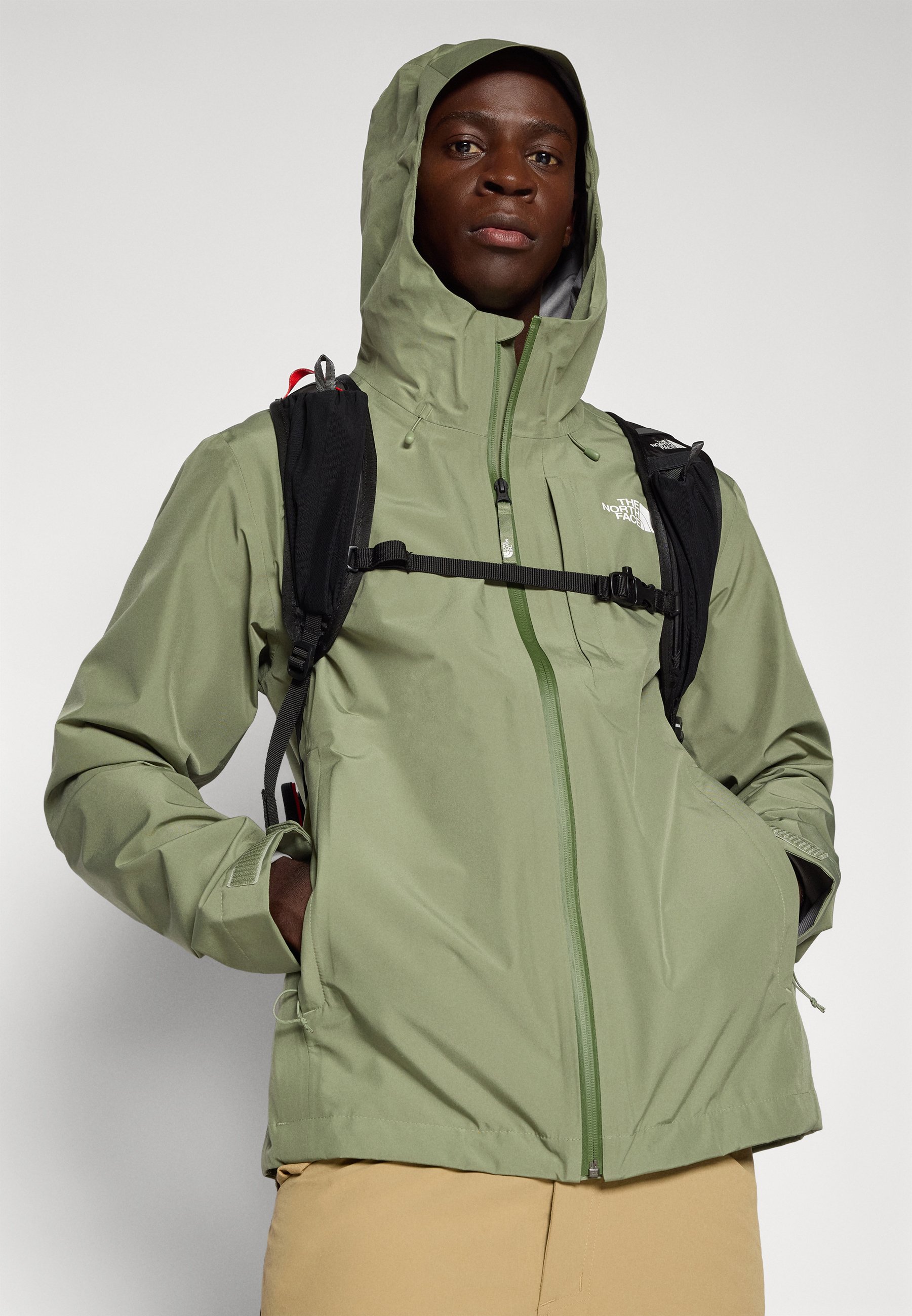THE NORTH FACE ジャケット カーキ Mサイズ The North Face DRYZZLE 2 JACKET - Hardshell jacket - bark mist