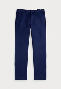 STRAIGHT FIT HOUNDSTOOTH TWILL TROUSER - Broek - newport navy