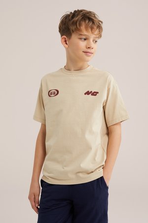 WE Fashion T-shirt print - beige