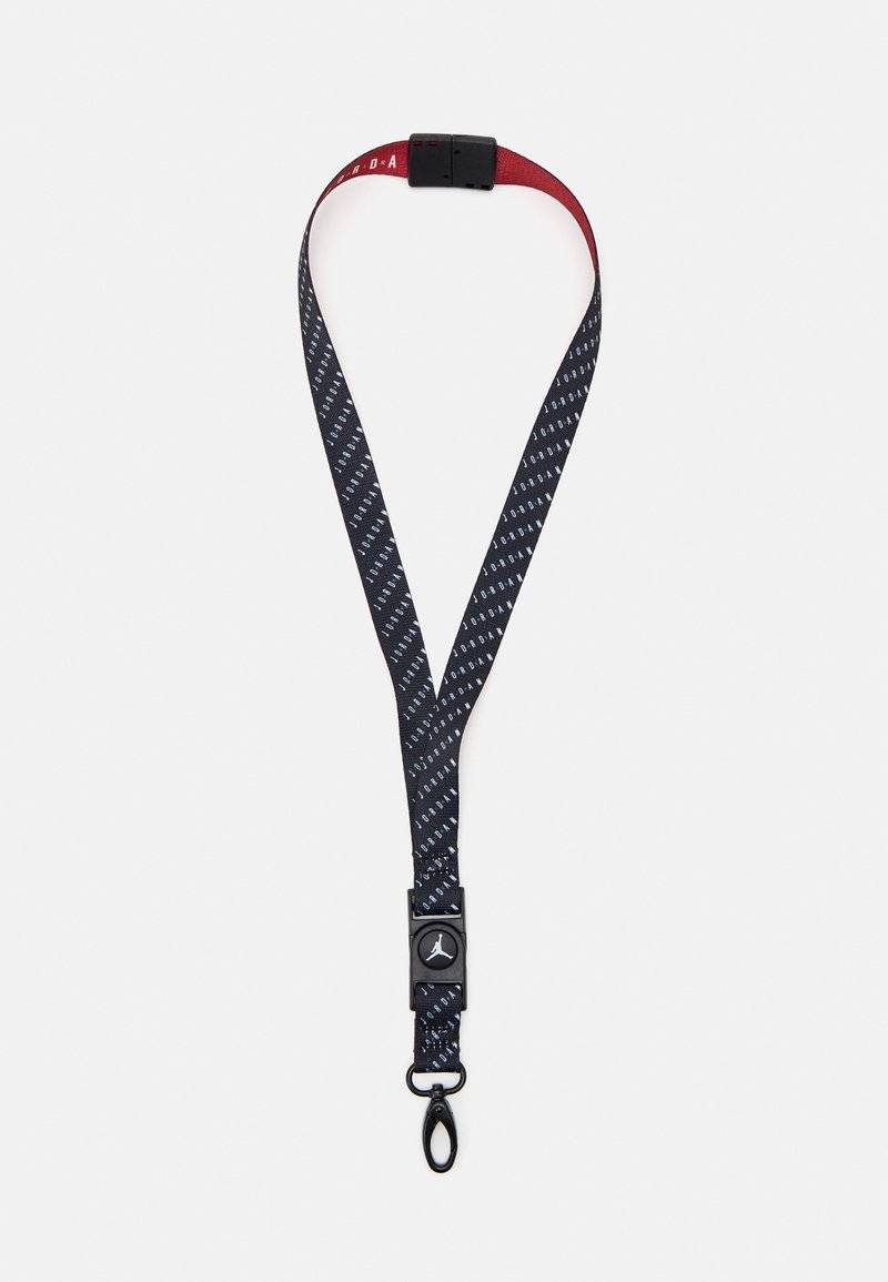 Jordan PREMIUM LANYARD PRINTED REVERSIBLE Portachiavi black/gym red