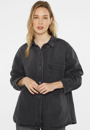 Hemdbluse - grey washed