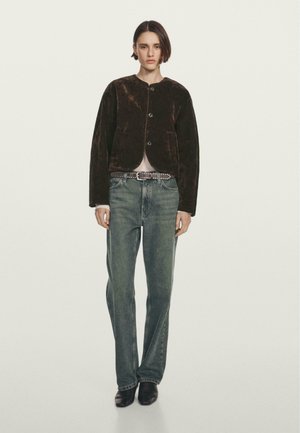 Overgangsjakke - mottled dark brown