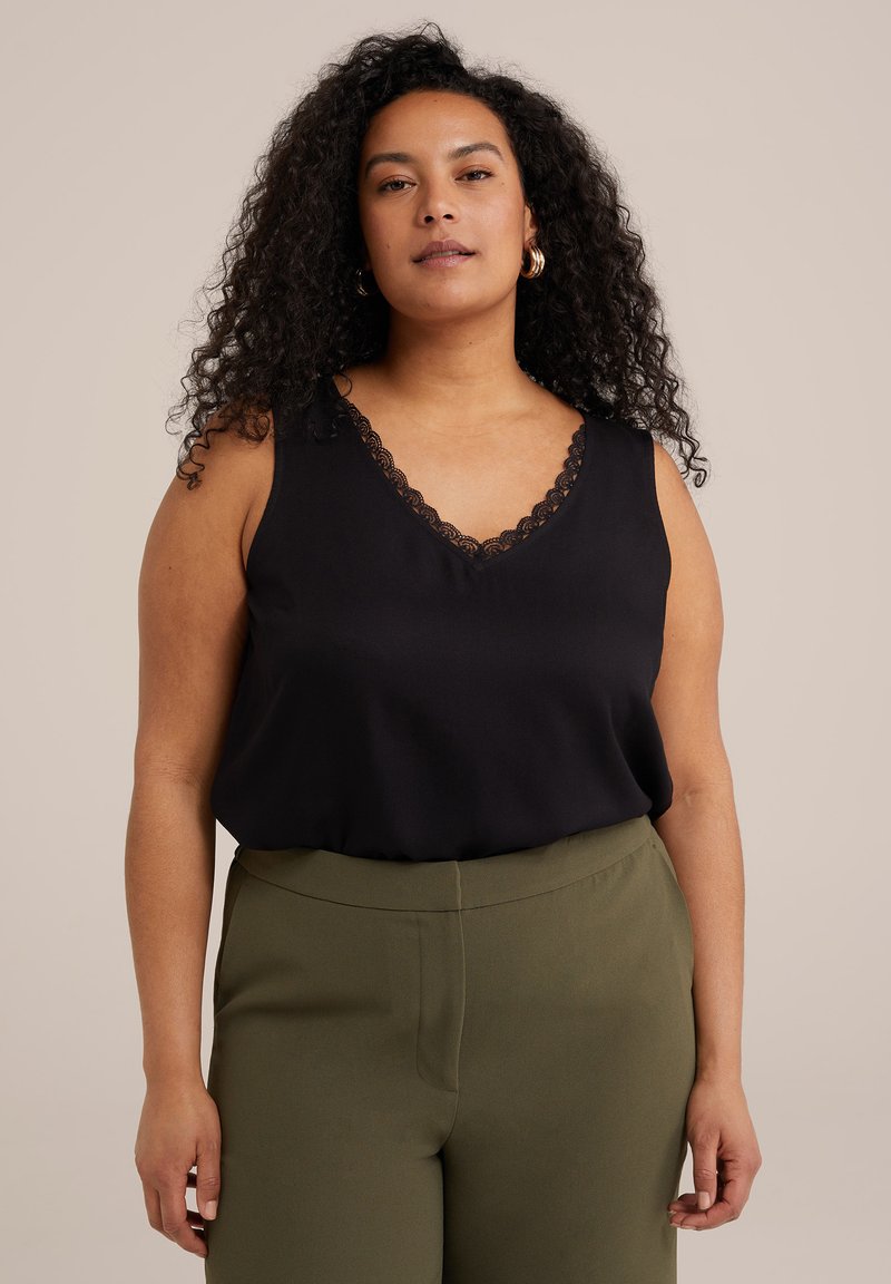 WE Fashion CURVE - Blusa - black