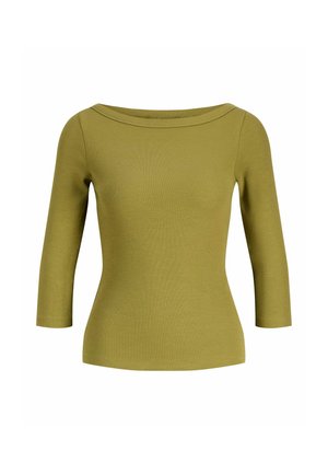 FIFI STR 3/4 BOATNECK JRS NOOS - Tops ar garām piedurknēm - green moss