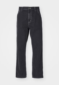 SIMPLE PANT - Relaxed fit jeans - black stone washed