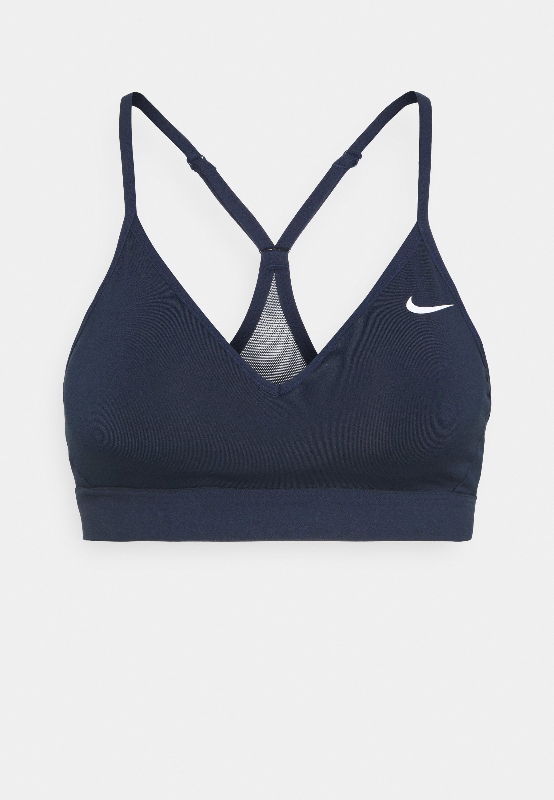 Nike Performance INDY - Sport-bh met light support - smoke  grey/pure/donkerblauw - Zalando.nl