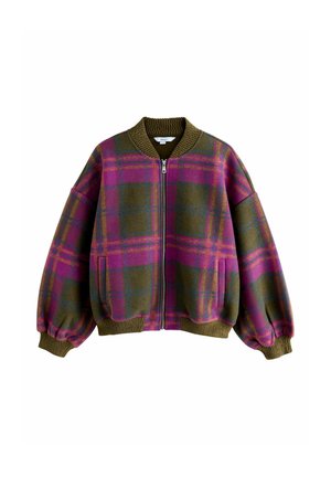 BUBBLE HEM - Adīta jaka - tan brown