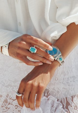 THOMAS SABO, Bague - silberfarben, weiß, türkis