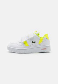 Lacoste T-CLIP INFANTS TRAINERS - Sneakers laag - white/yellow
