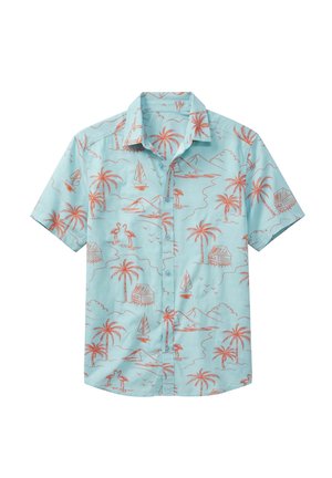 john devin, JOHN DEVIN HAWAIIHEMD - Shirt - hellblau
