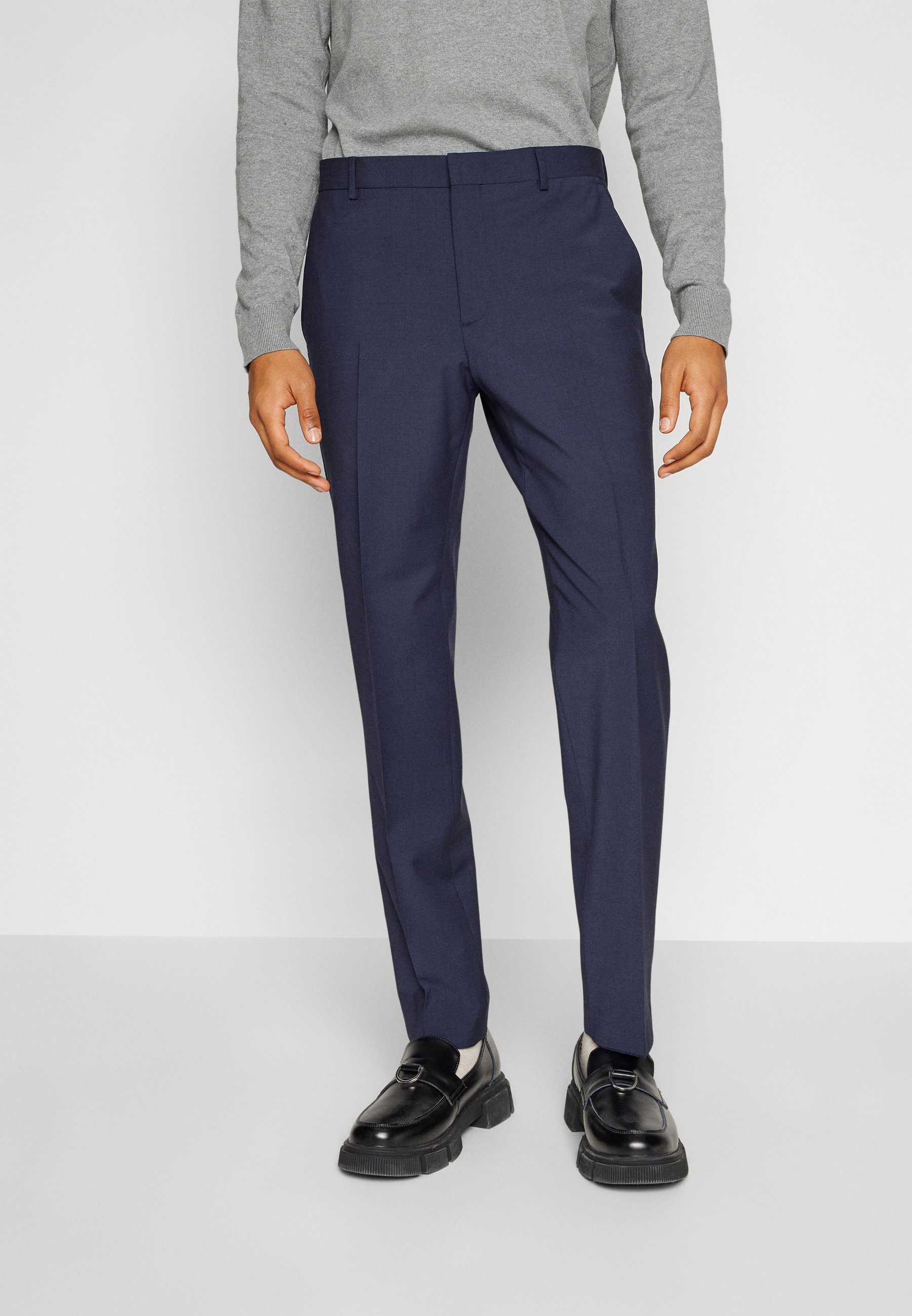 Calvin Klein MODERN BLEND REGULAR PANTS - Trousers - night sky/dark blue - Zalando Calvin Klein MODERN BLEND REGULAR PANTS - Trousers - night sky/dark blue - Zalando