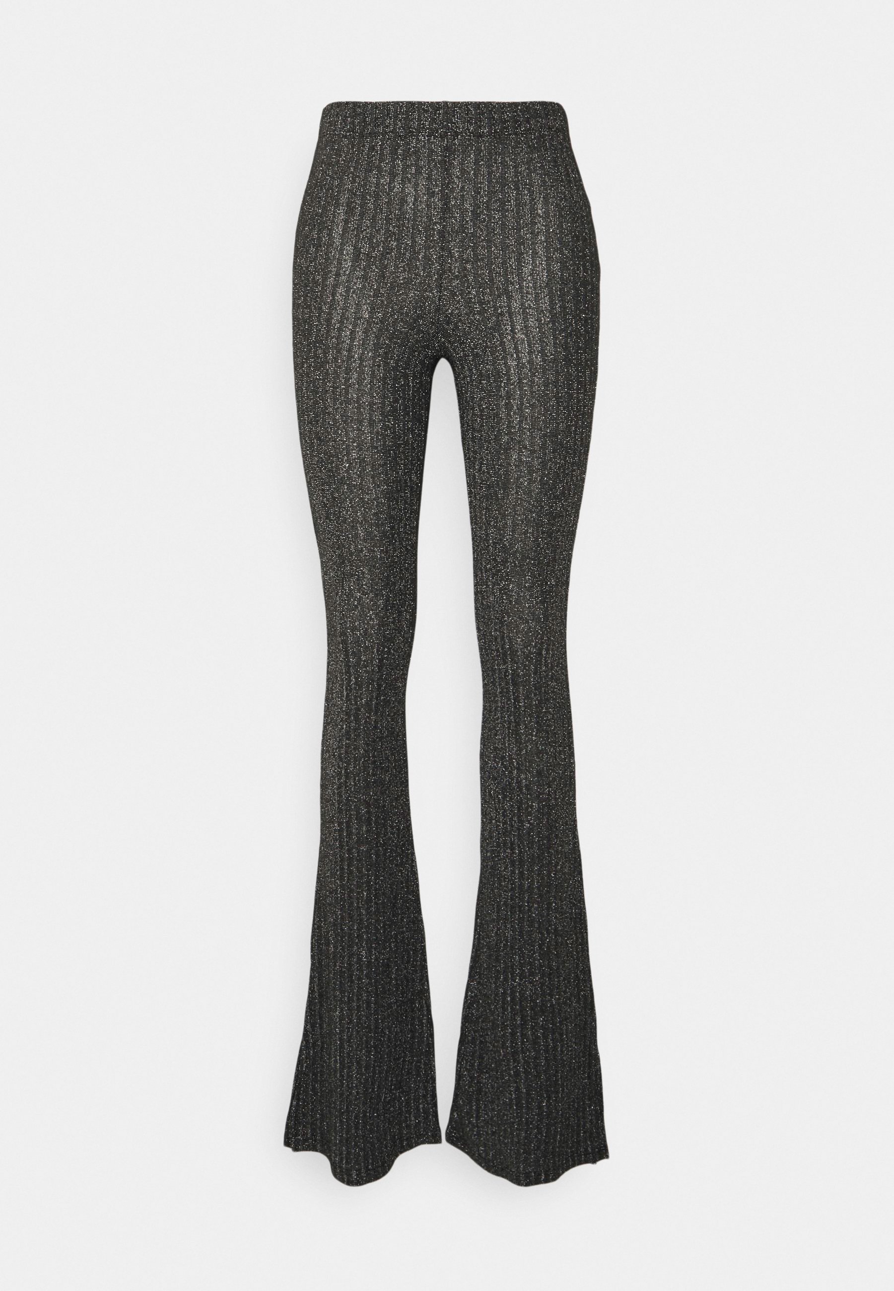 Topshop Petite GLITTER FLARE - Kelnės 