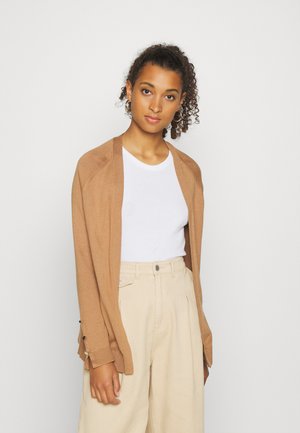VMMILDA OPEN CARDIGAN - Strickjacke - tobacco brown