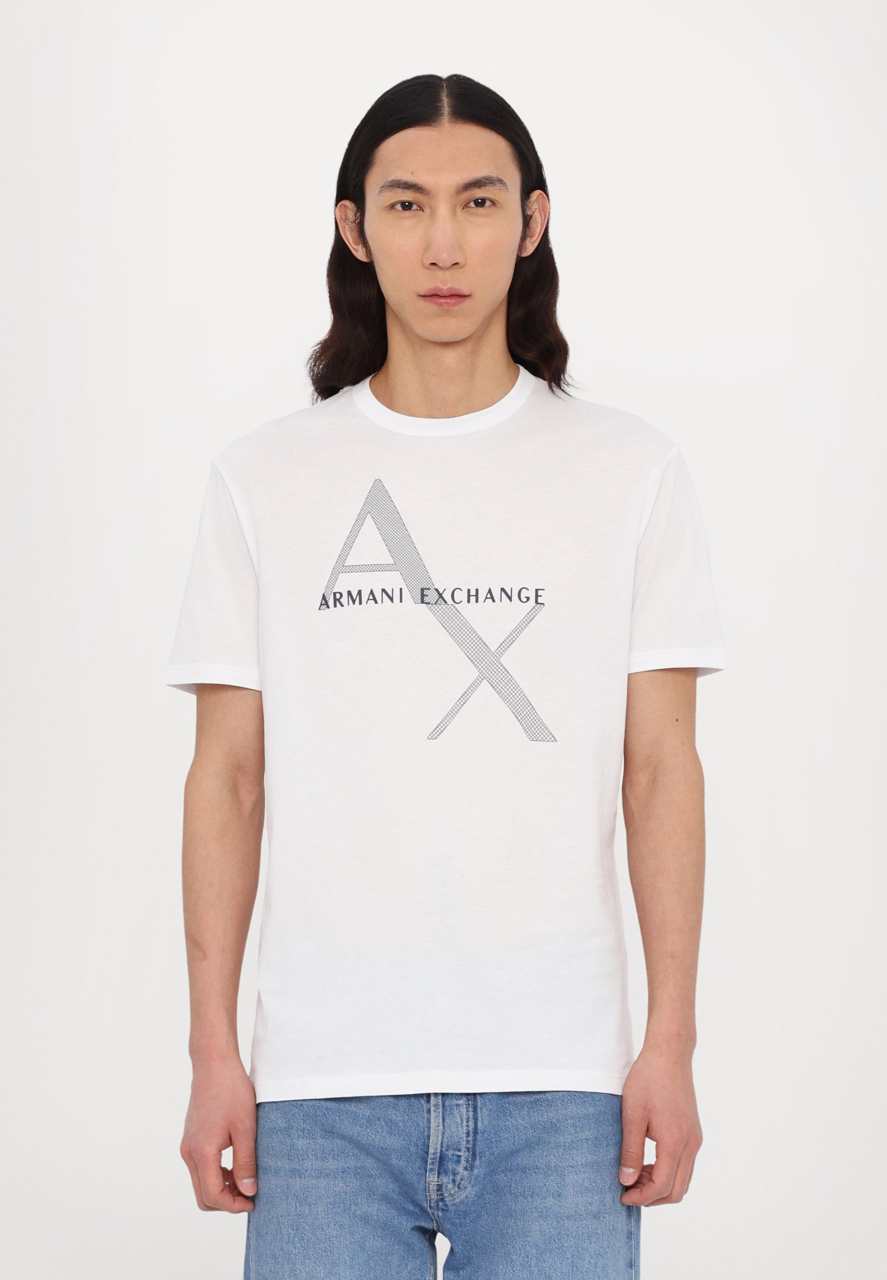 Armani Exchange Print T-shirt white