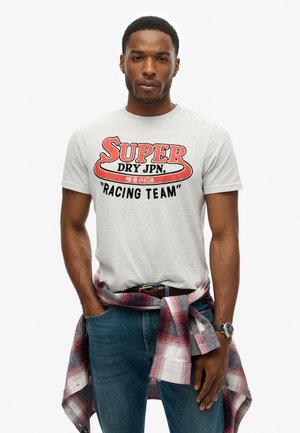 Superdry & Co, REWORKED CLASSIC GRAPHIC - T-shirts print - flake grey marl