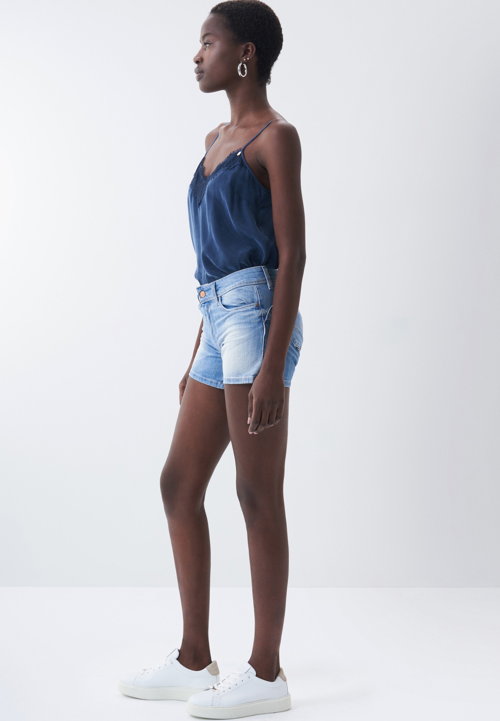 Salsa PUSH UP - Jeans Shorts - Blue/blau - Zalando.de