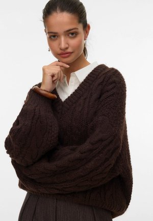 Vero Moda, Knitted VMDREAM Knitted - Pullover - chocolate torte