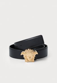 BELT UNISEX - Bälte - black/gold-coloured