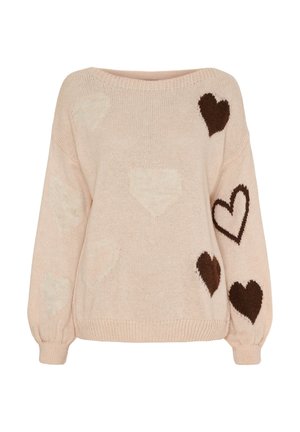 Striktrøje - old rose