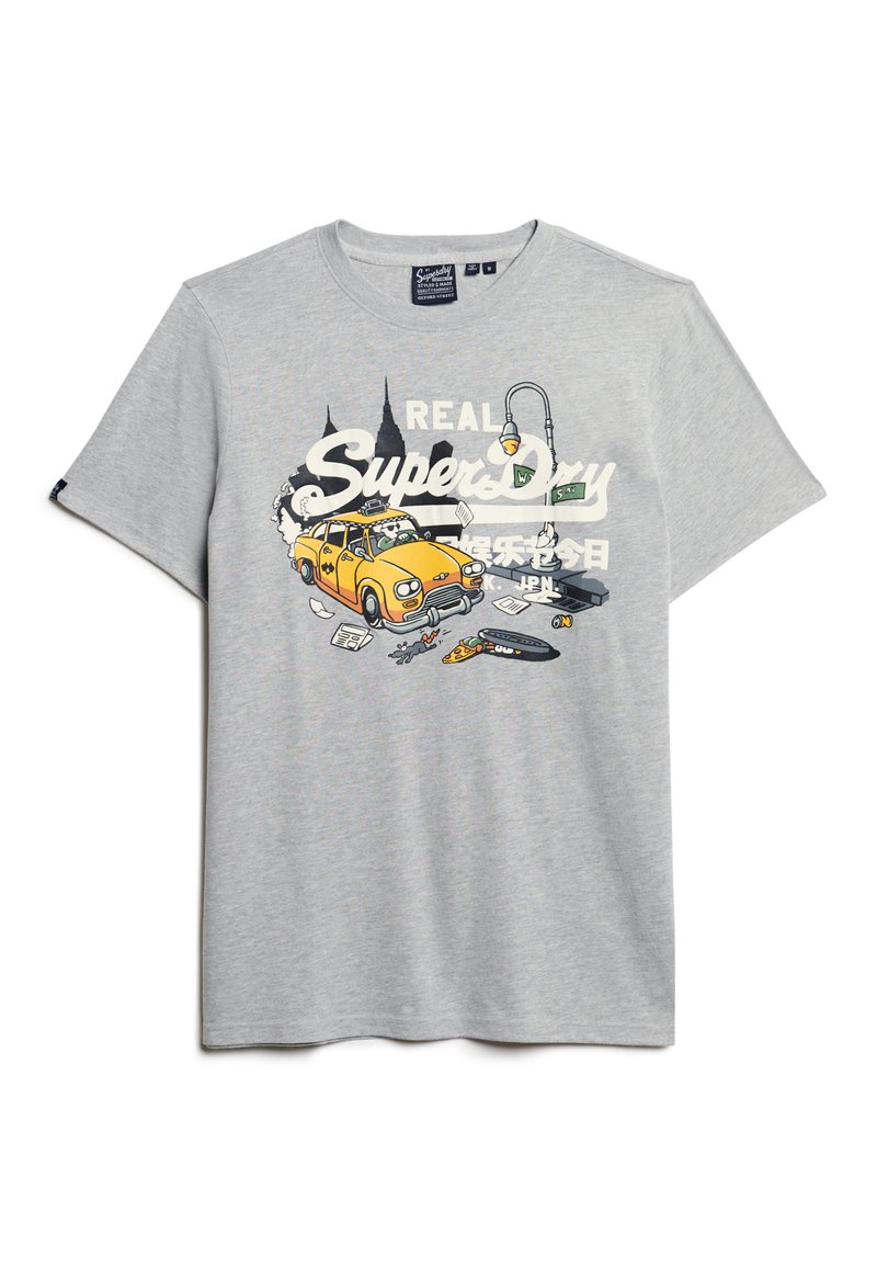 Superdry & Co T-shirt print donkergrijs