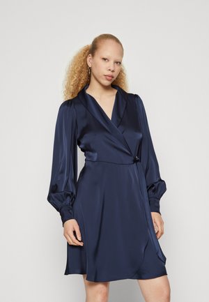 VIENNA RAVENNA L S SHORT WRAP-NOOS - Cocktailkjole - navy blazer