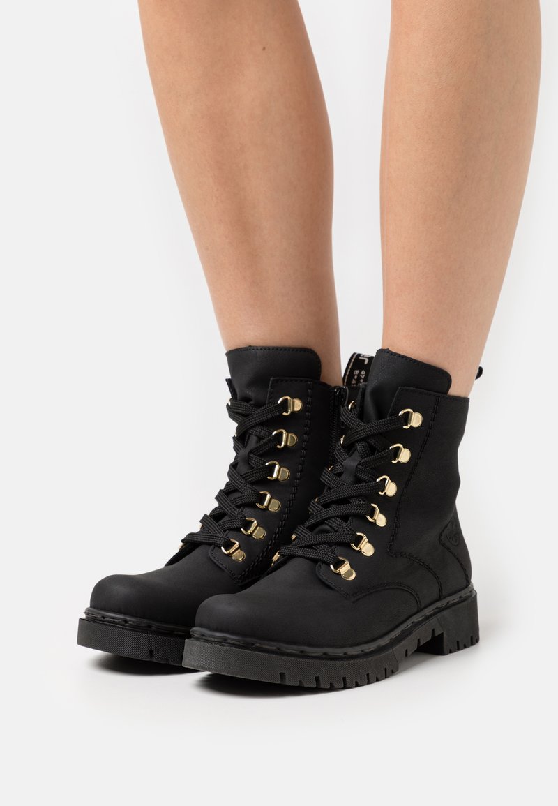 rieker navy ankle boots
