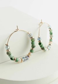 Next BEADED HOOP - Cercei - green