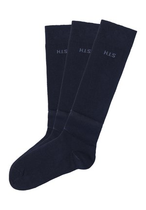 3 PACK - Knee high socks - marine