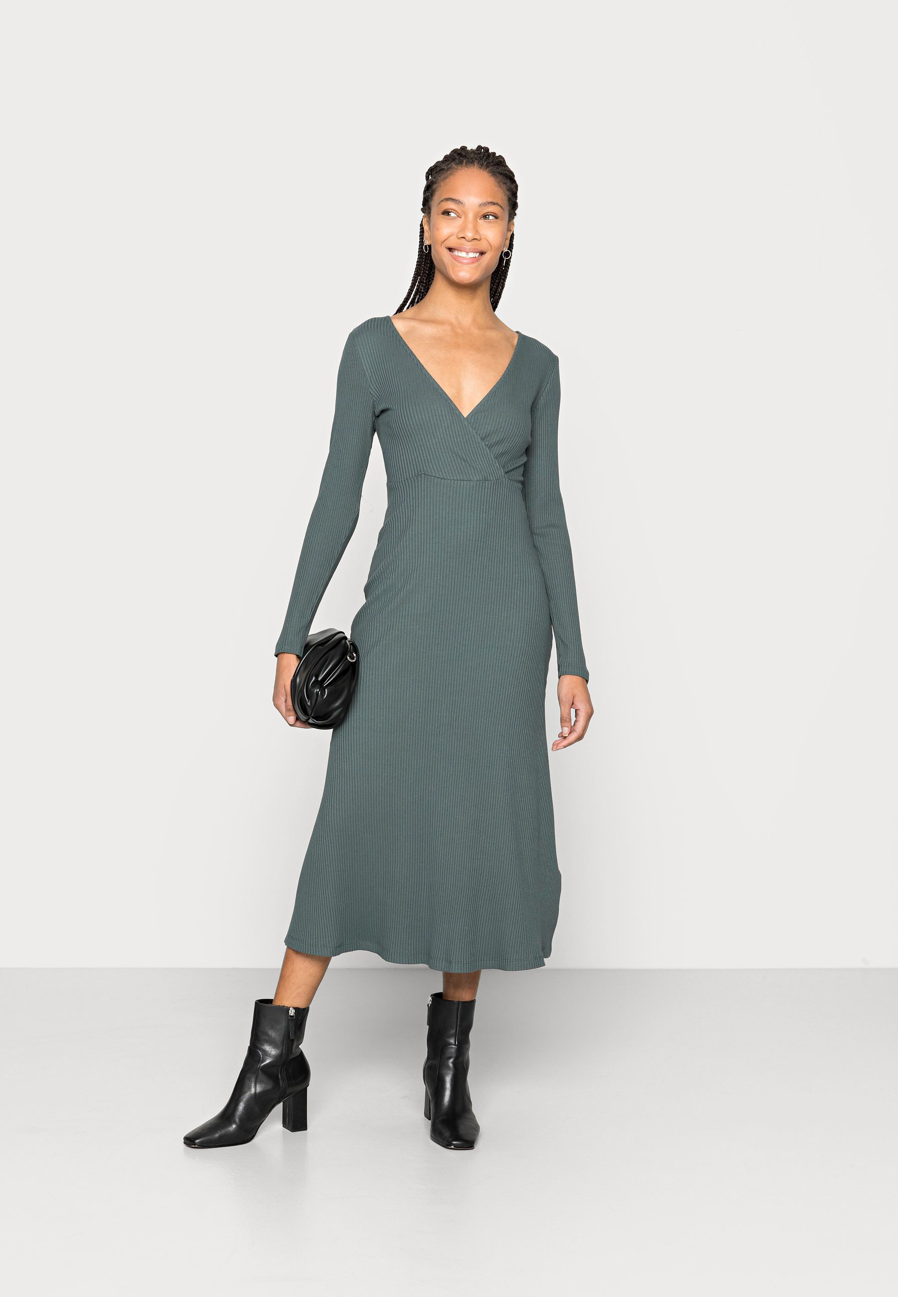Anna Field Vestito di maglina - grey/grigio - Zalando.it