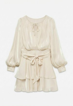 Vero Moda, DRESS VMELISA SHORT DRESS - Robe de jour - white swan