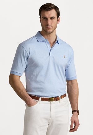 SOFT COTTON POLO SHIRT - Poloshirt - office blue heather