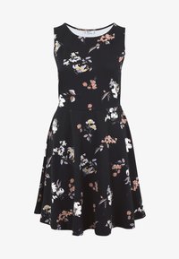 Ausgewählt, schwarz geblümt